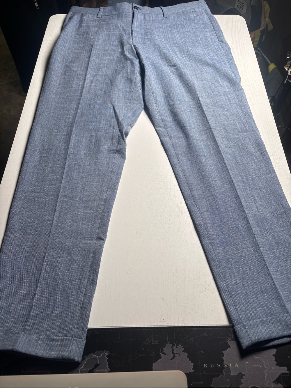 Zara Men's Light Blue Dress Chinos